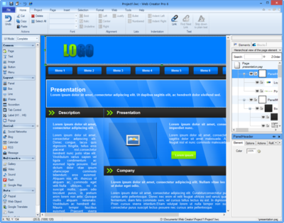 可視化網頁制作軟件(Web Creator Pro)