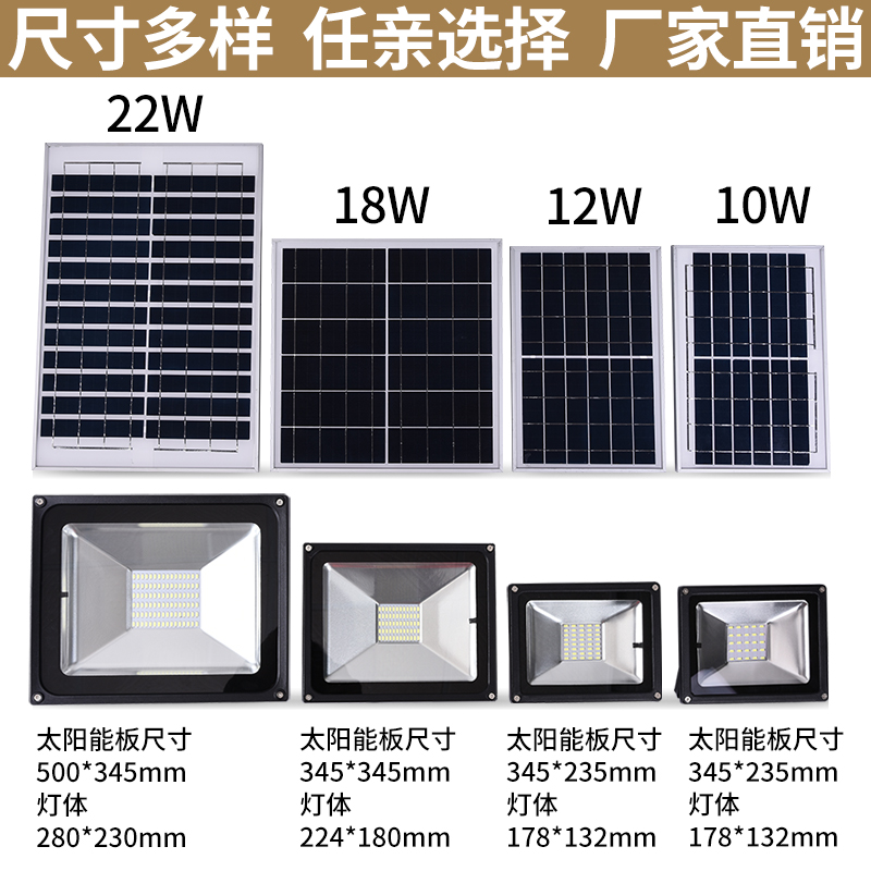 暖朵太陽能燈led投光燈戶外家用室內照明庭院燈防水太陽能路燈 - 360購物